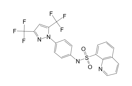 N-{4-[3,5-bis(trifluoromethyl)-1H-pyrazol-1-yl]phenyl}quinoline-8-sulfonamide