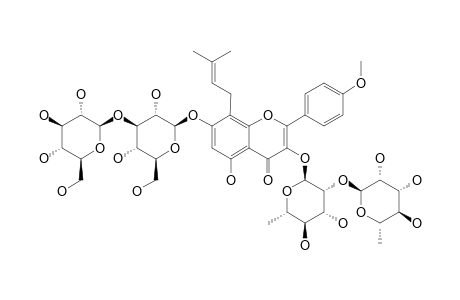 ACUMINATOSIDE;ANHYDROICARITIN-3-O-[ALPHA-L-RHAMNOPYRANOSYL-(1->2)-ALPHA-L-RHAMNOPYRANOSYL]-7-O-BETA-D-GLUCOPYRANOSYL-(1->3)-BETA-D-GLUCOPYRANOSIDE