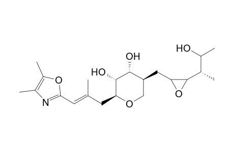 2H-Pyran-3,4-diol, 2-[3-(4,5-dimethyl-2-oxazolyl)-2-methyl-2-propenyl]tetrahydro-5-[[3-(2-hydroxy-1-methylpropyl)oxiranyl]methyl]-, [2S-[2.alpha.(E),3.beta.,4.beta.,5.alpha.[2R*,3R*(1R*,2R*)]]]-