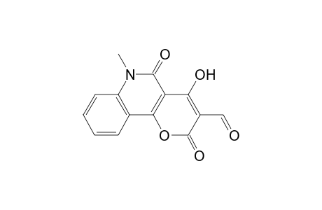 4-Hydroxy-6-methyl-2,5-dioxo-5,6-dihydro-2H-pyrano[3,2-c] quinoline-3-carboxaldehyde