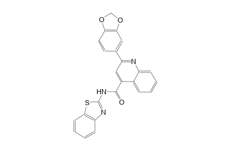 2-(1,3-benzodioxol-5-yl)-N-(1,3-benzothiazol-2-yl)-4-quinolinecarboxamide