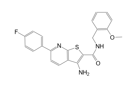 3-amino-6-(4-fluorophenyl)-N-(2-methoxybenzyl)thieno[2,3-b]pyridine-2-carboxamide