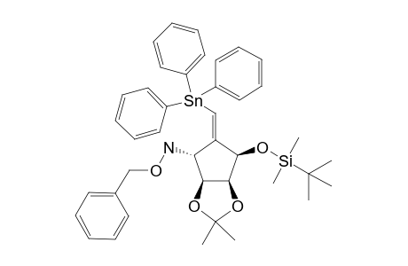 (Z)-(1R,2R,3S,4R)-4-[(Benzyloxy)amino]-2,3-o-isopyopylidene-1-o-(tert-butyldimethylsilyl)-6-(triphenylstannyl)-5-methylenecyclopentane-1,2,3-triol