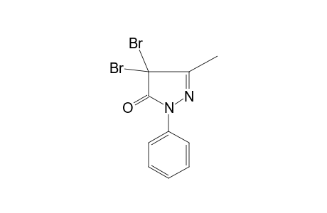 4,4-Dibromo-3-methyl-1-phenyl-2-pyrazolin-5-one