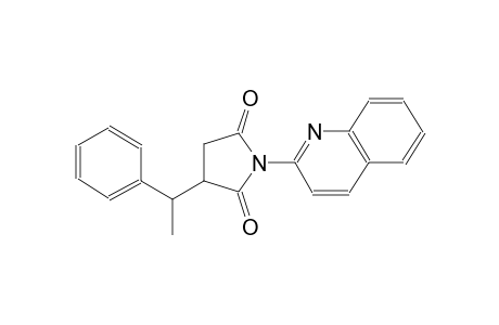 2,5-pyrrolidinedione, 3-(1-phenylethyl)-1-(2-quinolinyl)-