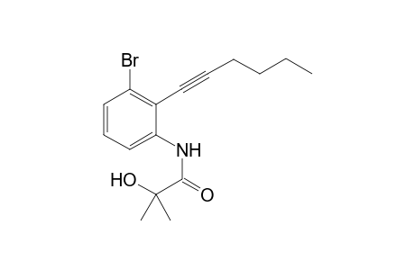 N-(3-Bromo-2-(hex-1-ynyl)phenyl)-2-hydroxy-2-methylpropanamide