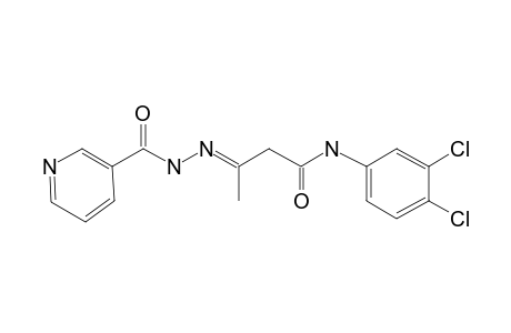 3',4'-Dichloro-3-(nicotinoylhydrazono)butyranilide