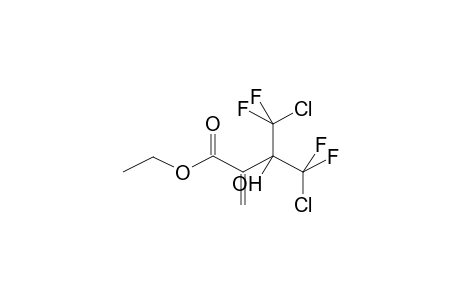 2-METHYLENE-3-HYDROXY-3-DIFLUOROCHLOROMETHYL-4,4-DIFLUORO-4-CHLOROBUTANOIC ACID, ETHYL ESTER