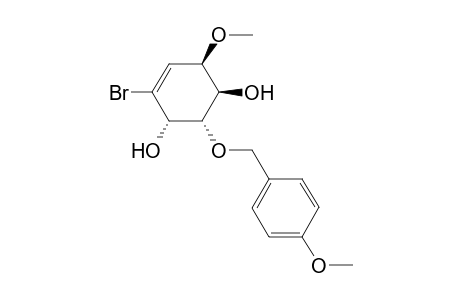 (1R,2S,3S,6R)-4-bromo-6-methoxy-2-((4-methoxybenzyl)oxy)cyclohex-4-ene-1,3-diol