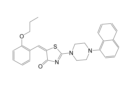 (5E)-2-[4-(1-naphthyl)-1-piperazinyl]-5-(2-propoxybenzylidene)-1,3-thiazol-4(5H)-one