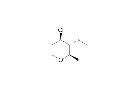(2R,3R,4R)-4-chloro-3-ethyl-2-methyloxane