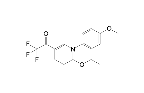 6-Ethoxy-1-(4-methoxyphenyl)-3-trifluoroacetyl-1,4,5,6-tetrahydropyridine