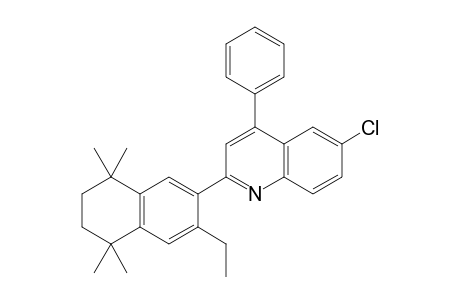 6-chloro-2-(3-ethyl-5,6,7,8-tetrahydro-5,5,8,8-tetramethyl-2-naphthyl)-4-phenylquinoline