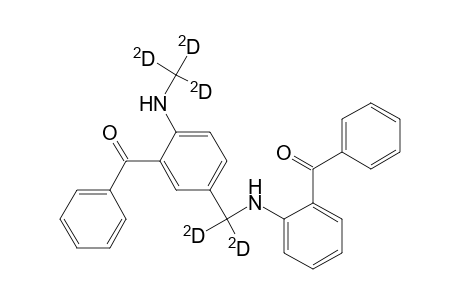 5-[(O-Benzoylanilino)methyl-D2]-2-(methyl-D3-amino)benzophenone