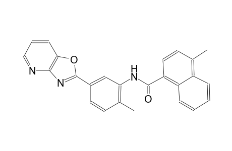 4-methyl-N-(2-methyl-5-[1,3]oxazolo[4,5-b]pyridin-2-ylphenyl)-1-naphthamide