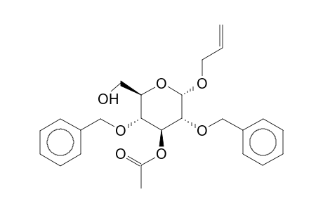 Allyl-2,4-di-O-benzyl-3-O-acetyl-a-d-glucopyranoside