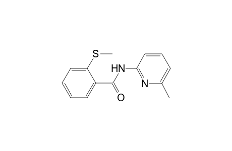 N-(6-methyl-2-pyridinyl)-2-(methylthio)benzamide