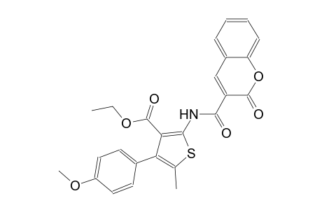 ethyl 4-(4-methoxyphenyl)-5-methyl-2-{[(2-oxo-2H-chromen-3-yl)carbonyl]amino}-3-thiophenecarboxylate