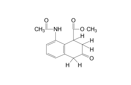 8-acetamido-3-oxo-1,2,3,4-tetrahydro-1-naphthoic acid, methyl ester