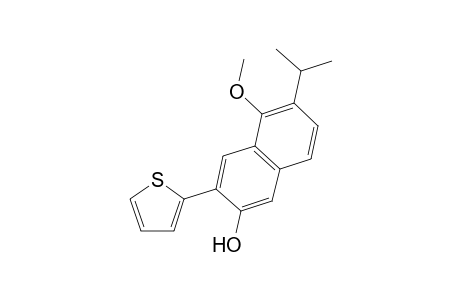 6-Isopropyl-5-methoxy-3-(thiophene-2-yl)naphthalene-2-ol