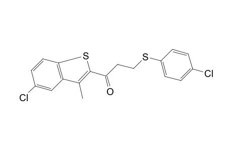 5-chloro-3-methylbenzo[b]thien-2-yl 2-[(p-chlorophenyl)thio]ethyl ketone