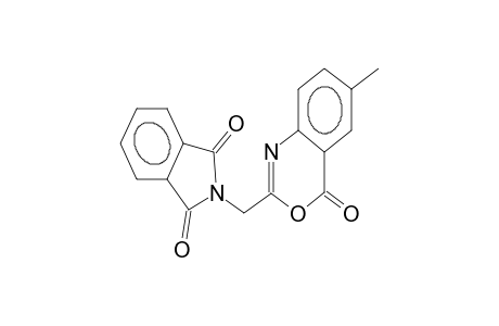 1H-isoindole-1,3(2H)-dione, 2-[(6-methyl-4-oxo-4H-3,1-benzoxazin-2-yl)methyl]-