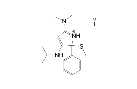 5-(Dimethylamino)-3-(isopropylamino)-2-(methylthio)-2-phenyl-2H-pyrrolium Iodide