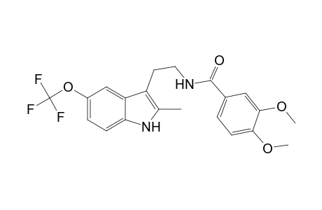 3,4-Dimethoxy-N-[2-[2-methyl-5-(trifluoromethyloxy)-1H-indol-3-yl]ethyl]benzamide