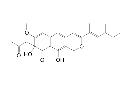 3-[(1E)-1,3-Dimethylpent-1-enyl]-8,10-dihydroxy-7-methoxy-8-(2-oxopropyl)-1H-naphtho[2,3-c]pyran-9(8H)-one