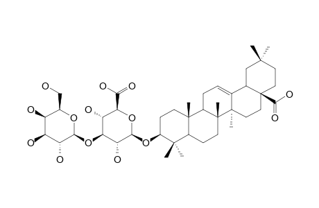 3.beta.-O-[.beta.-D-Galactopyranosyl-(1->3).beta.-D-glucopyranosyluronic-acid]-oleanolic-acid