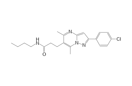 pyrazolo[1,5-a]pyrimidine-6-propanamide, N-butyl-2-(4-chlorophenyl)-5,7-dimethyl-