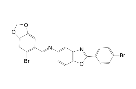 N-[(E)-(6-bromo-1,3-benzodioxol-5-yl)methylidene]-2-(4-bromophenyl)-1,3-benzoxazol-5-amine