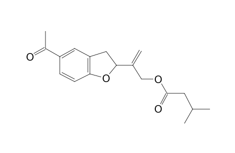 2-(5-Acetyl-2,3-dihydro-1-benzofuran-2-yl)prop-2-enyl 3-methylbutanoate