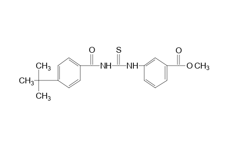 m-[3-(p-tert-butylbenzoyl)-2-thioureido]benzoic acid, methyl ester