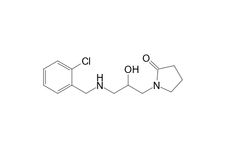1 -[3 -(2 -Chlorobenzylamino) -2 -hydroxypropyl] -pyrrolidin-2 -one hydrochloride