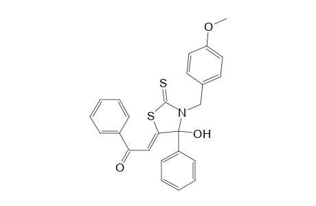 2-[4-Hydroxy-3-(4-methoxybenzyl)-4-phenyl-2-thioxo-1,3-thiazolan-5-yliden]-1-phenyl-1-ethanone