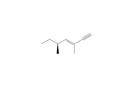 (E,5S)-3,5-dimethylhept-3-en-1-yne