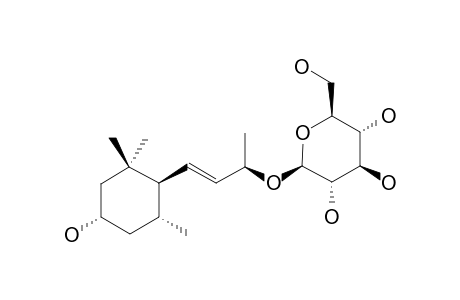SEDUMOSIDE-F1;SARMENTOL-F-9-O-BETA-D-GLUCOPYRANOSIDE