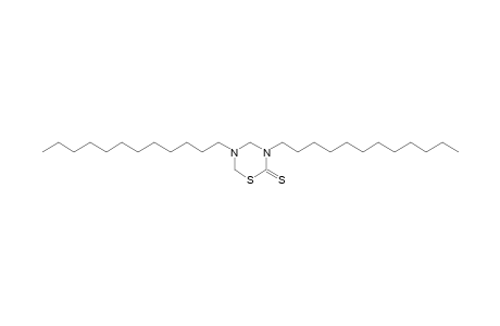 3,5-didodecyltetrahydro-2H-1,3,5-thiadiazine-2-thione