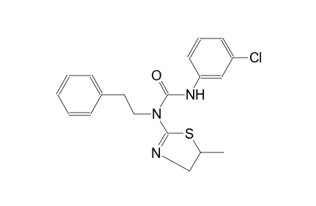 N'-(3-chlorophenyl)-N-(5-methyl-4,5-dihydro-1,3-thiazol-2-yl)-N-(2-phenylethyl)urea