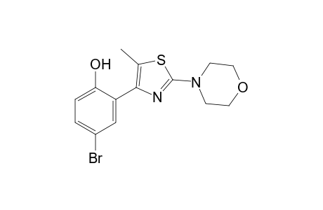 4-bromo-2-(5-methyl-2-morpholino-4-thiazolyl)phenol