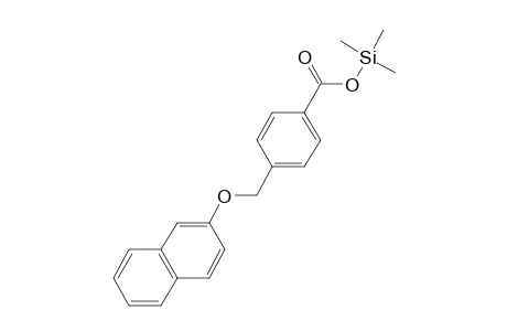 4-[(2-Naphthyloxy)methyl]benzoic acid, tms derivative