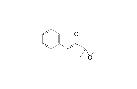 2-[(Z)-1-chloranyl-2-phenyl-ethenyl]-2-methyl-oxirane