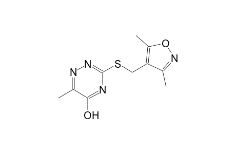 1,2,4-triazin-5-ol, 3-[[(3,5-dimethyl-4-isoxazolyl)methyl]thio]-6-methyl-