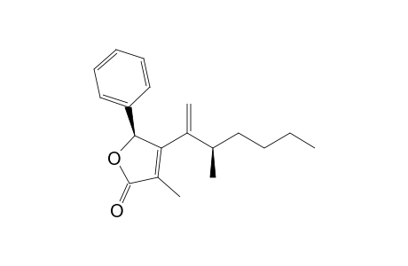 (5S*,3'R*)-3-Methyl-4-[3'-methylhepta-1'-en-2'-yl]-5-phenylfuran-2(5H)-one