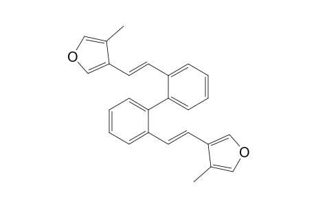 Furan, 3,3'-([1,1'-biphenyl]-2,2'-diyldi-1,2-ethenediyl)bis[4-methyl-