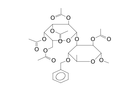 METHYL 2-O-ACETYL-3-O-(2,3,4,6-TETRA-O-ACETYL-BETA-D-GALACTOPYRANOSYL)-4-O-BENZYL-ALPHA-L-RHAMNOPYRANOSIDE