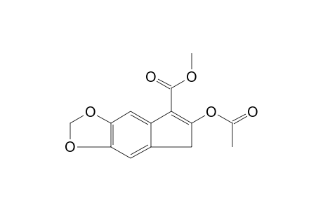 6-hydroxyindeno[5,6-d]-1,3-dioxole-5-carboxylic acid, methyl ester acetate
