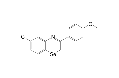 3-(4'-Methoxyphenyl)-6-chloro-2H-1,4-benzoselenazine