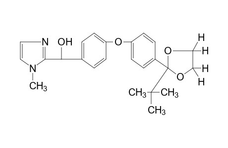 alpha-{p-[p-(2-tert-BUTYL-1,3-DIOXOLAN-2-YL)PHENOXY]PHENYL}-1-METHYLIMIDAZOLE-2-METHANOL